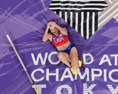 The American vaulter secures third world championship vaulting gold in dramatic Japanese showdown