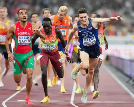 Britain's Jake Wightman Just Loses Out on Gold as Portuguese Isaac Nader Takes Surprise 1500m Title